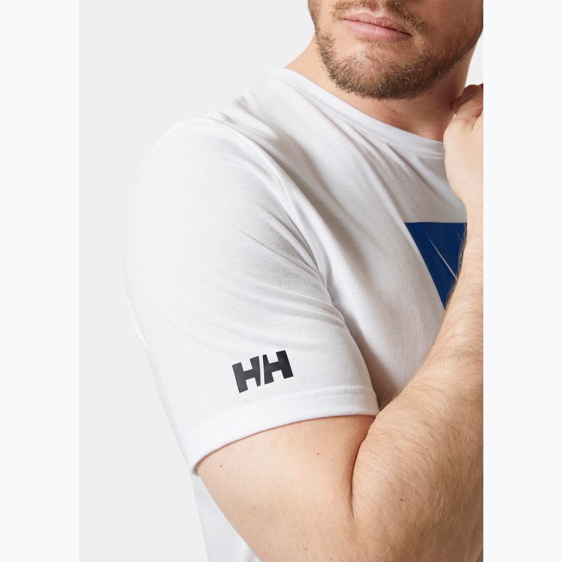 Herren Helly Hansen HP Race Grafik-T-Shirt weiß 4