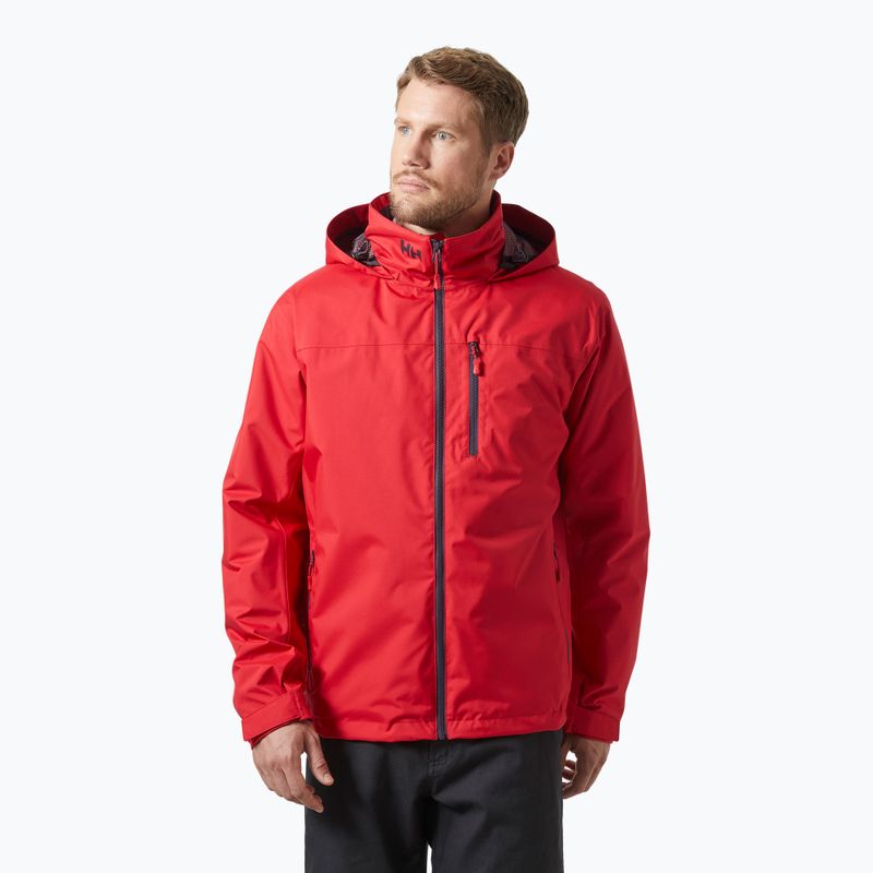 Herren Segeljacke Helly Hansen Crew Hooded Midlayer 2 rot