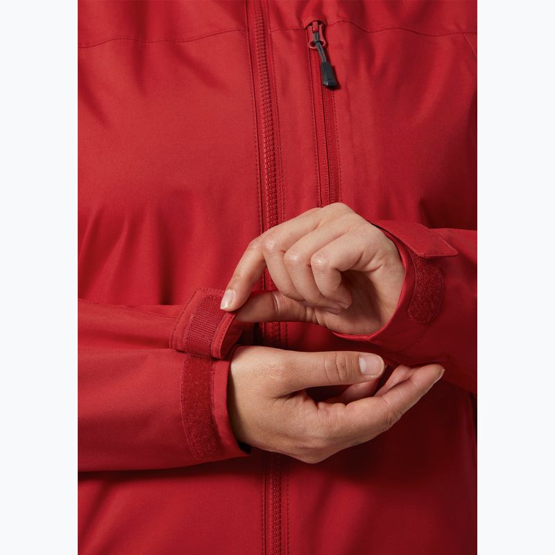 Damen Segeljacke Helly Hansen Crew Hooded 2.0 rot 5