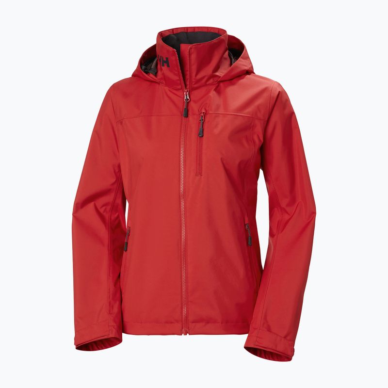 Damen Segeljacke Helly Hansen Crew Hooded 2.0 rot 6