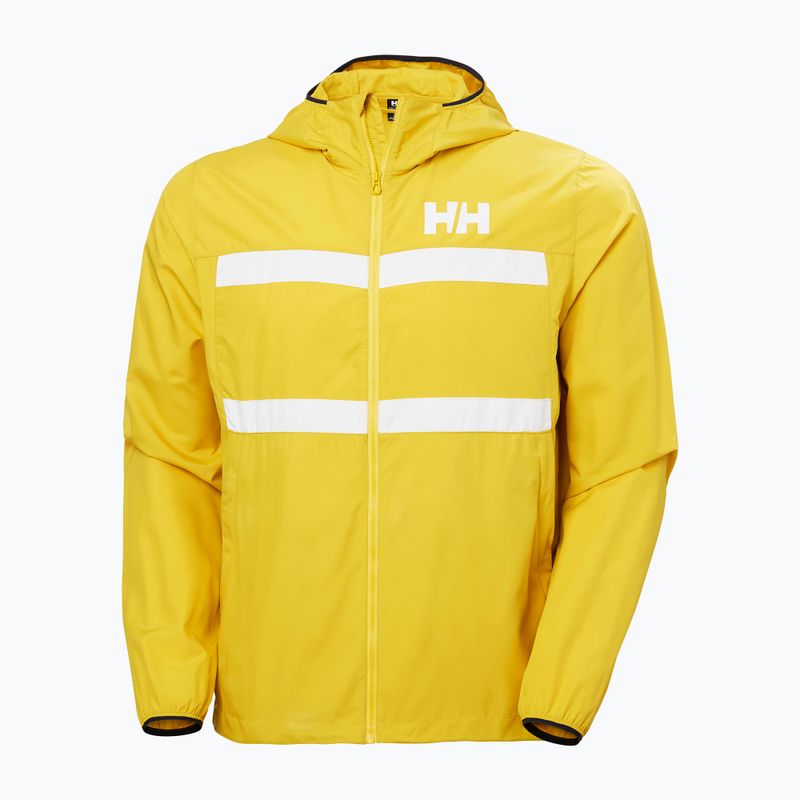 Men's Helly Hansen Salt Striped Windbreaker Segeljacke Gold Rush 5