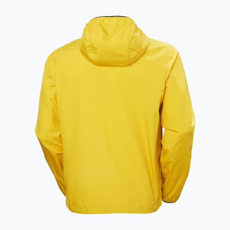 Men's Helly Hansen Salt Striped Windbreaker Segeljacke Gold Rush 6
