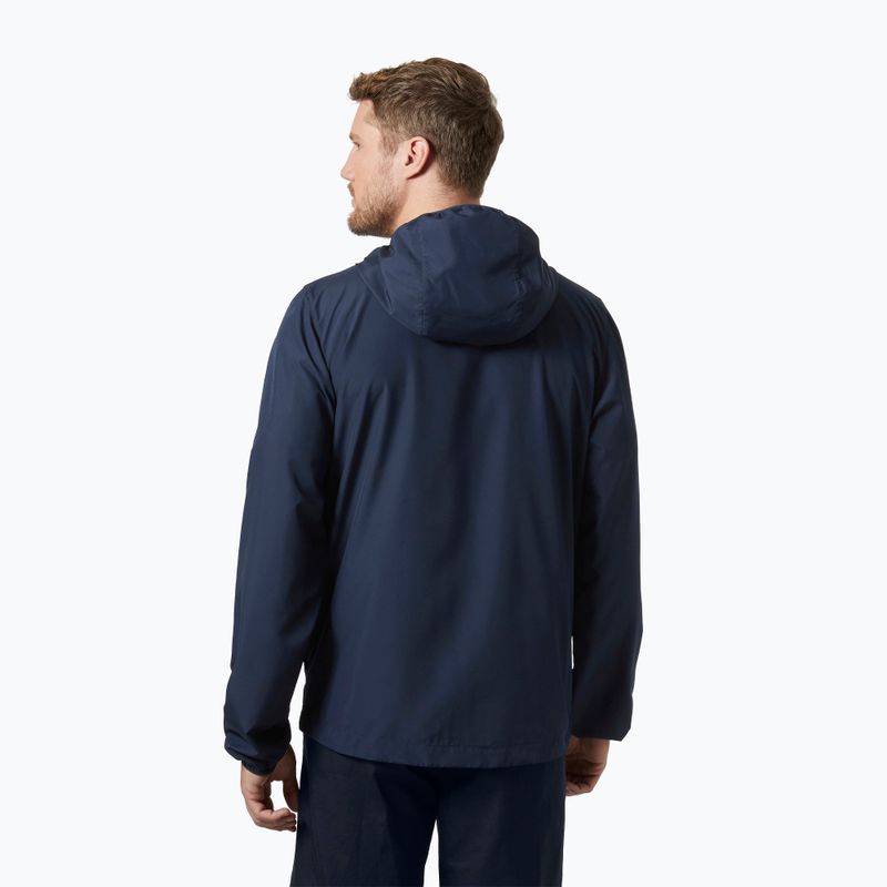 Herren Segeljacke Helly Hansen Salt Striped Windbreaker navy 2