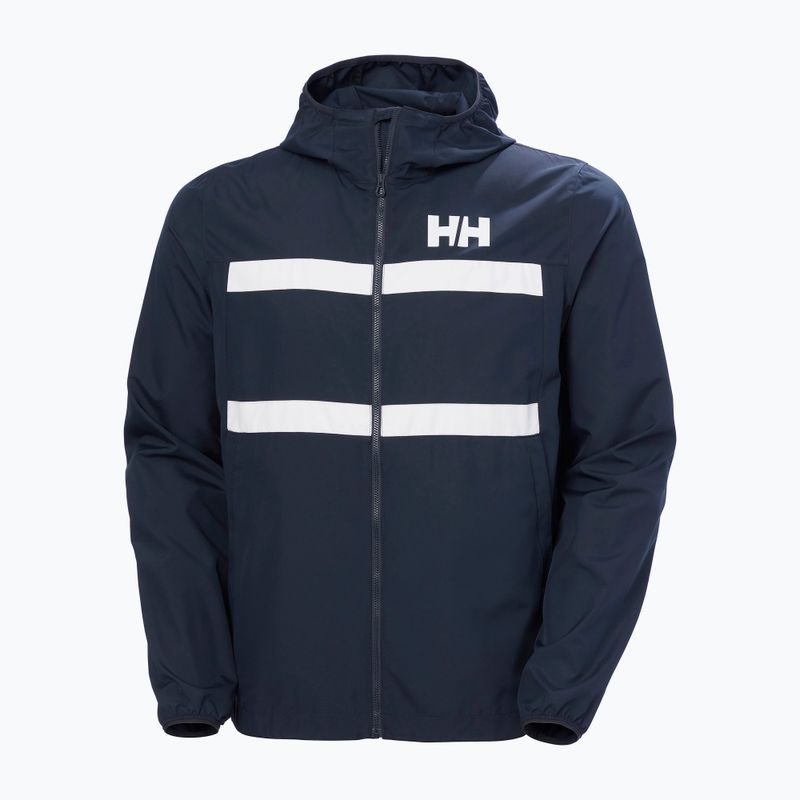 Herren Segeljacke Helly Hansen Salt Striped Windbreaker navy 5