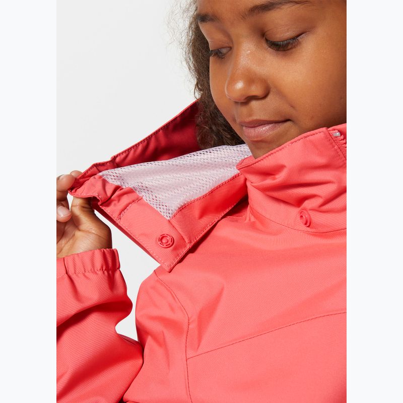 Kinder Segeljacke Helly Hansen Crew Hooded JR Sonnenuntergang rosa 4