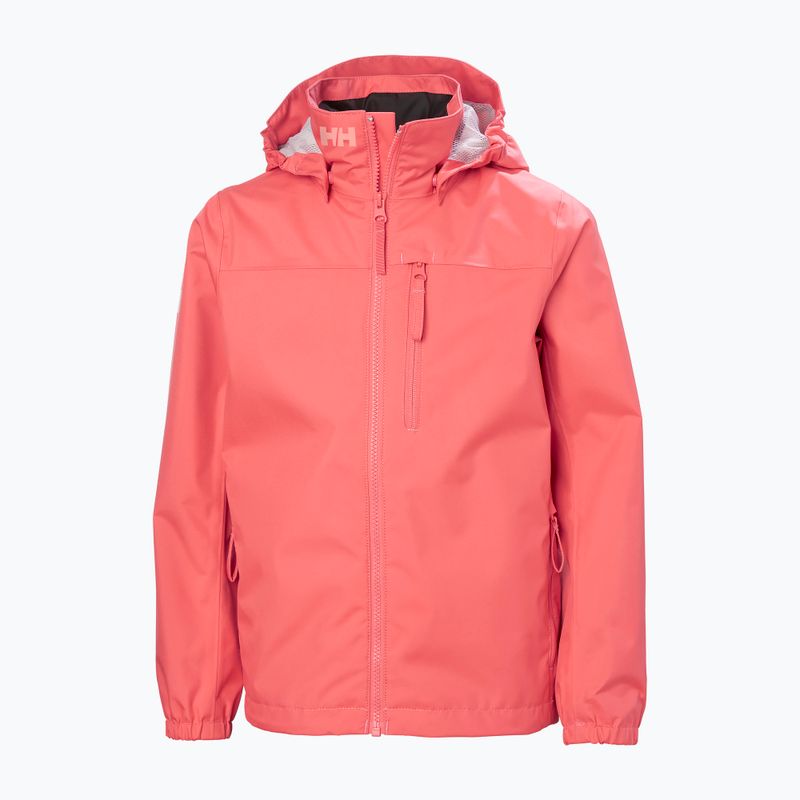 Kinder Segeljacke Helly Hansen Crew Hooded JR Sonnenuntergang rosa 6