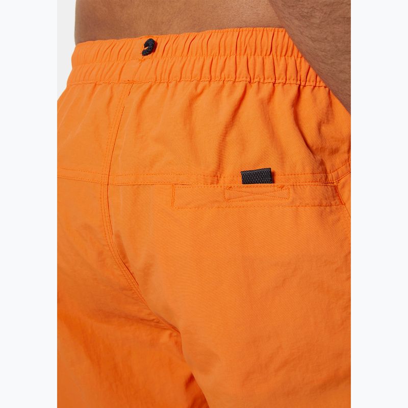 Herren Helly Hansen Calshot Trunk Badeshorts Mohnorange 4