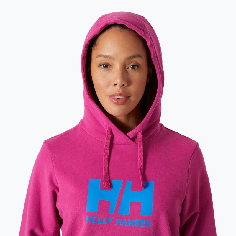 Helly Hansen Damen Sweatshirt HH Logo Hoodie 2.0 magenta 2.0 2