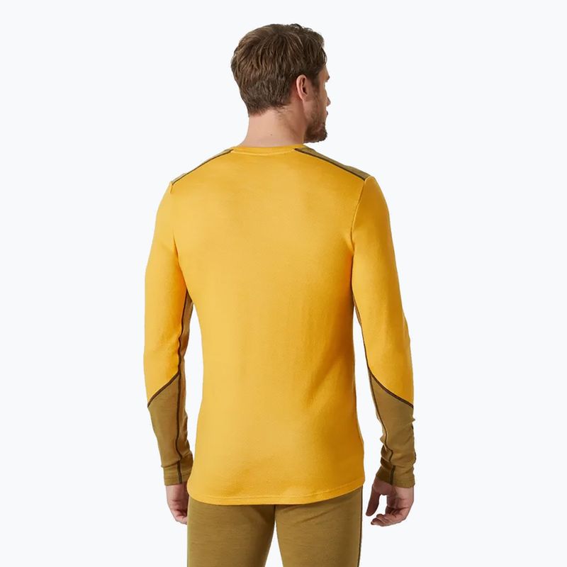 Herren Helly Hansen Lifa Merino Midweight Crew Thermo-Longsleeve golden glow 2