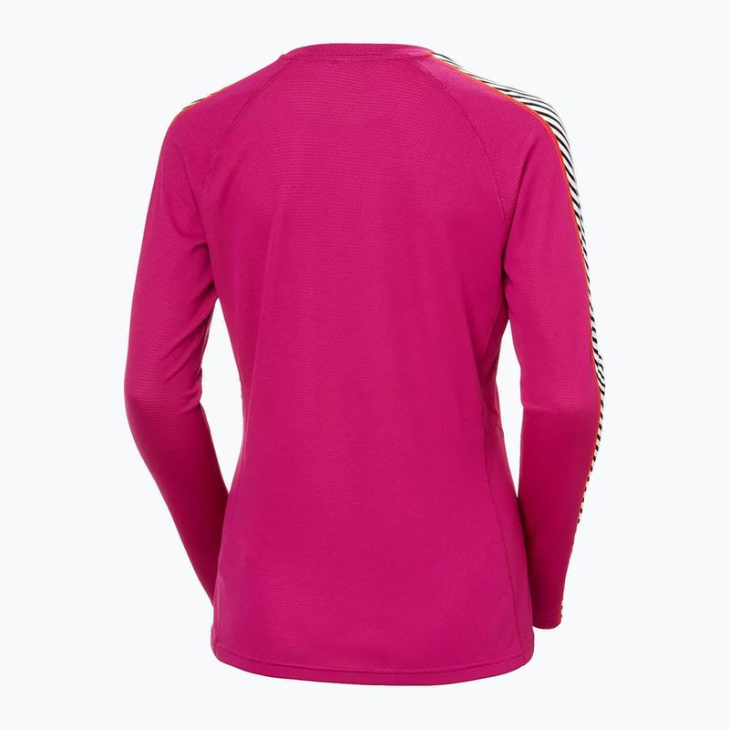 Damen-Thermoaktivshirt Helly Hansen Lifa Active Stripe Crew magenta 2.0 5