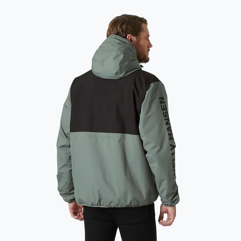 Herren Helly Hansen Ervik Ins Regenjacke grau Kaktus 2