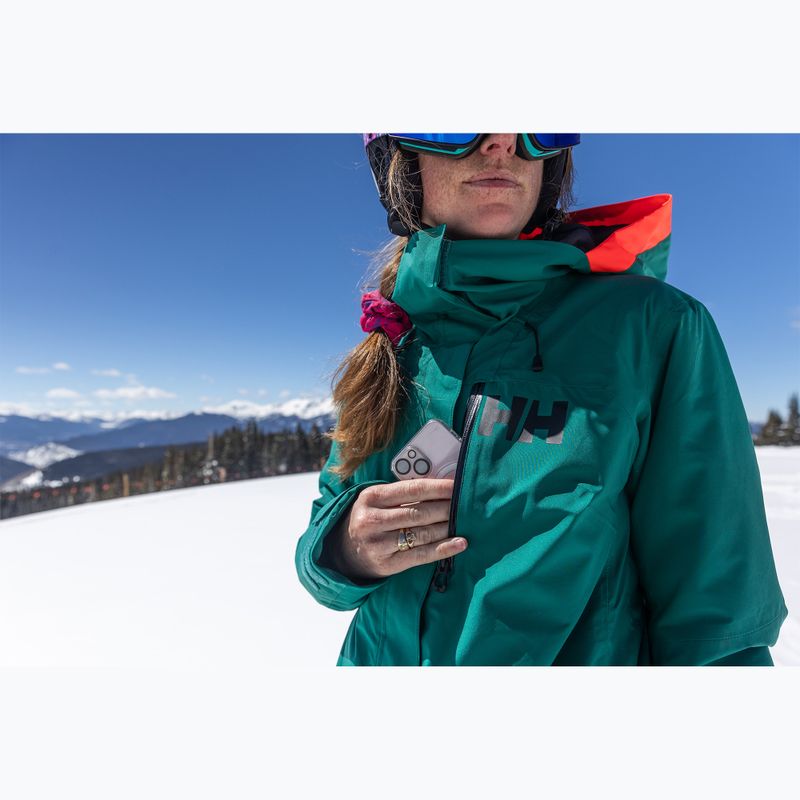 Helly Hansen Powshot Smaragd Damen Skijacke 11