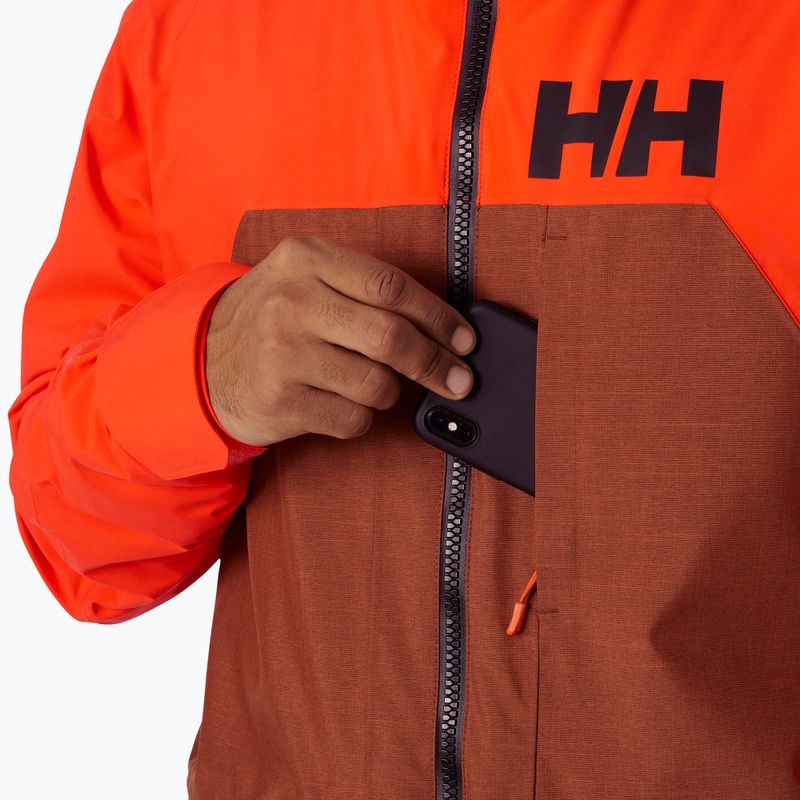 Herren Helly Hansen Straightline Lifaloft 2.0 Eisenoxid Skijacke 4