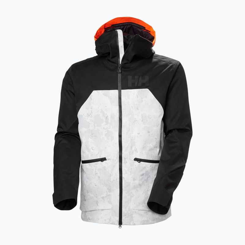 Helly Hansen Herren Straightline Lifaloft 2.0 grau Nebel Schnee camo aop Skijacke 9