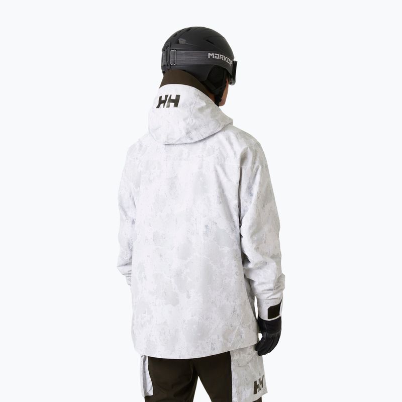 Skijacke Herren Helly Hansen Ullr D Insulated Anorak grey fog snow camo aop 2