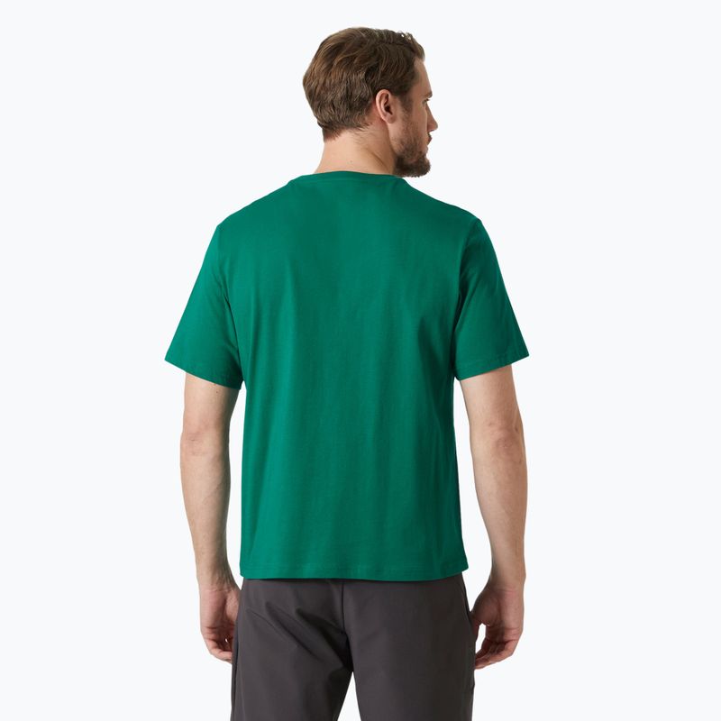 Herren Helly Hansen Logo 2.0 T-shirt smaragdgrün 2