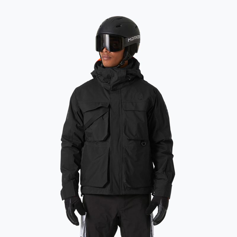 Herren-Skijacke Helly Hansen Ullr D Heritage Short schwarz