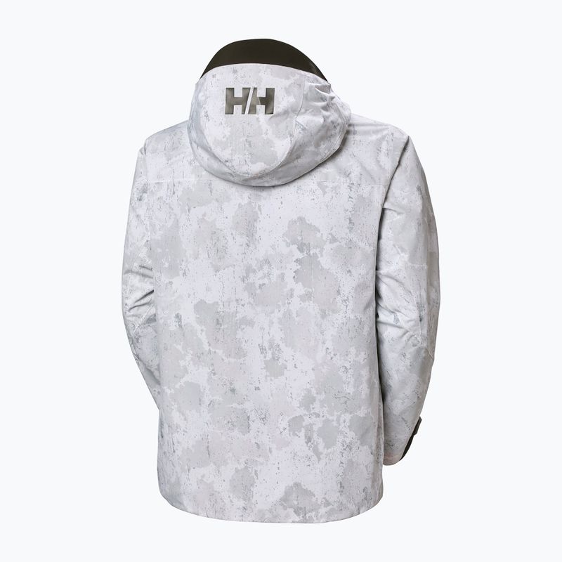 Herren Skijacke Helly Hansen Ullr D Shell Graphic grau nebel schnee camo aop 11