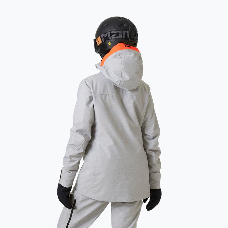 Damen-Skijacke Helly Hansen Powderqueen 3.0 grau/melange 2