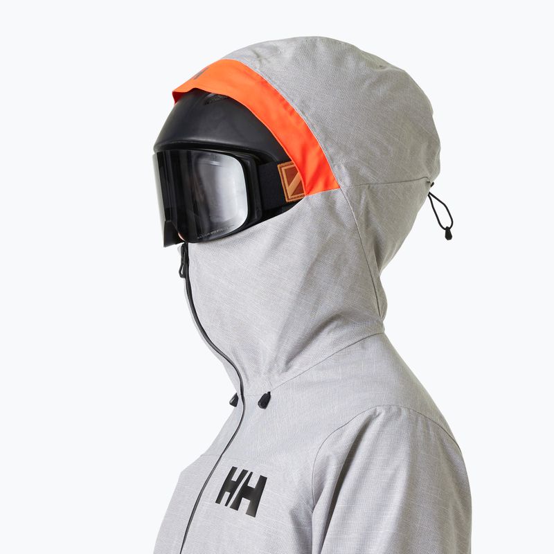 Damen-Skijacke Helly Hansen Powderqueen 3.0 grau/melange 3