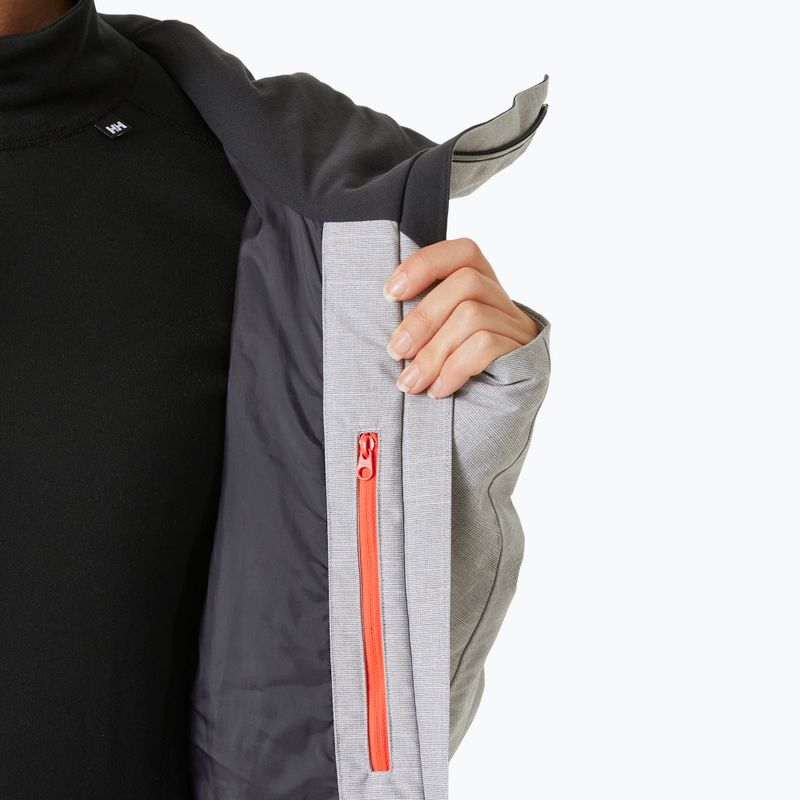 Damen-Skijacke Helly Hansen Powderqueen 3.0 grau/melange 7