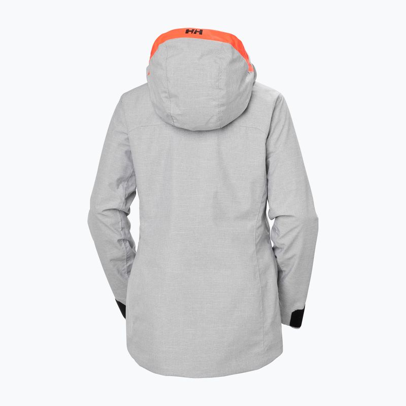 Damen-Skijacke Helly Hansen Powderqueen 3.0 grau/melange 10