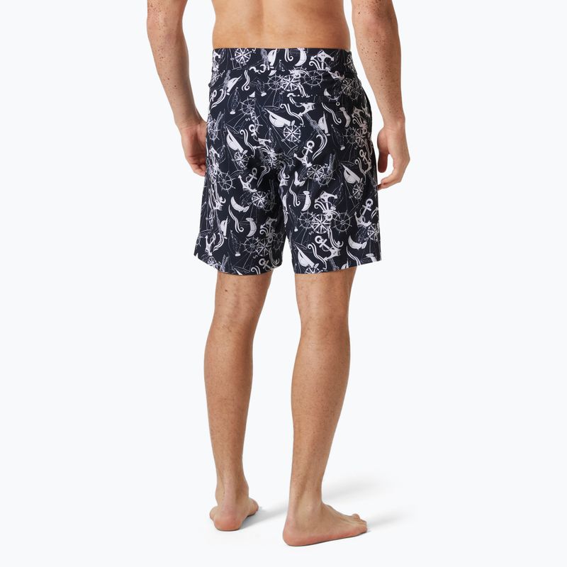 Badeshorts Herren Helly Hansen Newport Boardshorts 8" navy nautical aop 2