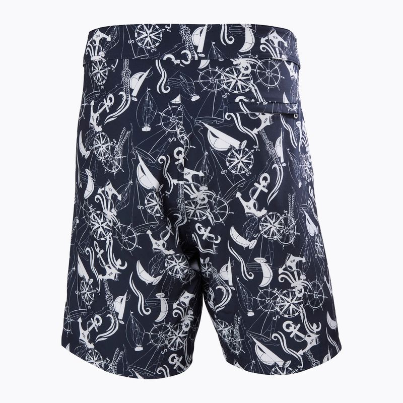 Badeshorts Herren Helly Hansen Newport Boardshorts 8" navy nautical aop 6