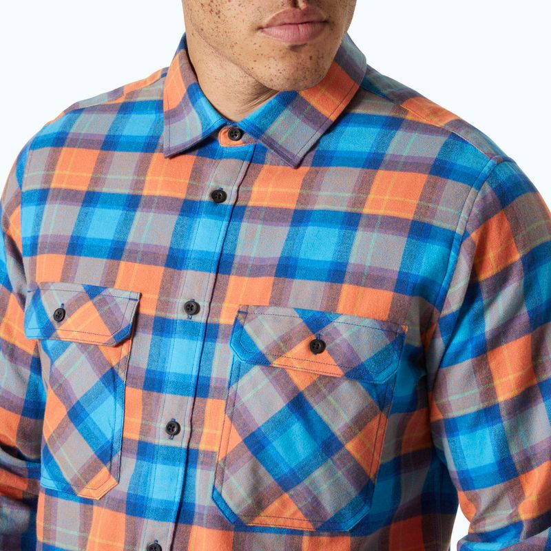 Hemd Herren Helly Hansen Lokka Organic Flannel bonfire fjell plaid 3