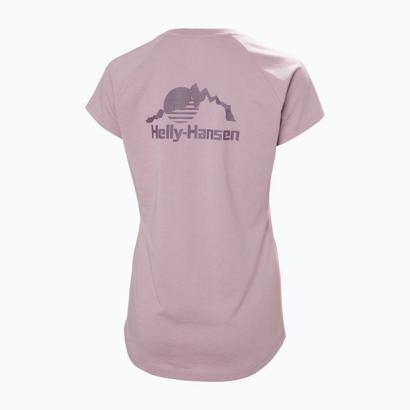 Shirt Damen Helly Hansen Nord Graphic Drop purple clay 5