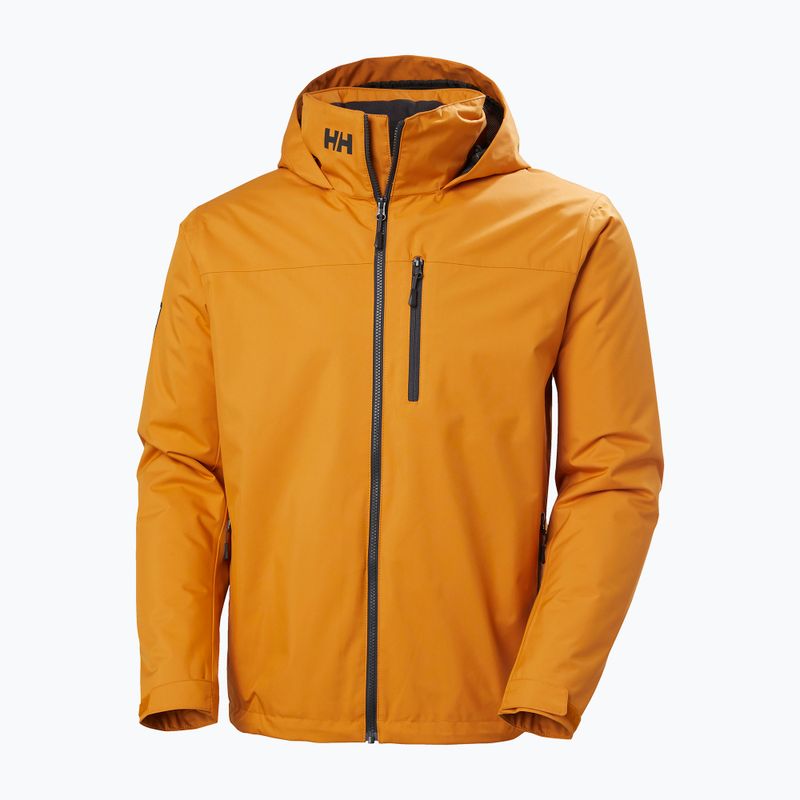Herren Helly Hansen Crew Hooded Midlayer 2 Senf Segeljacke