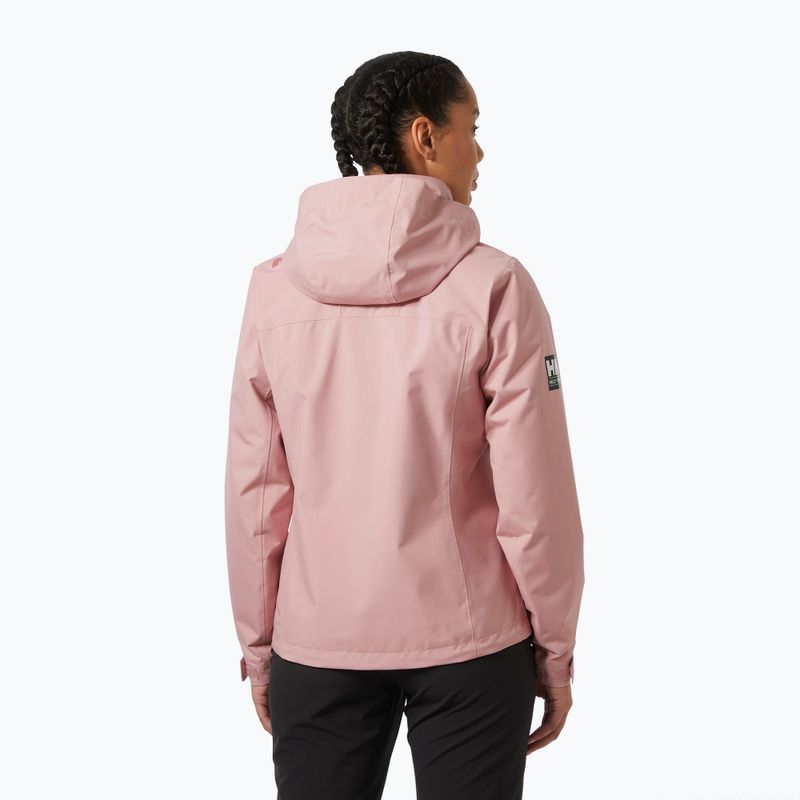 Damen Segeljacke Helly Hansen Crew Hooded Midlayer 2.0 rosa Salz 2