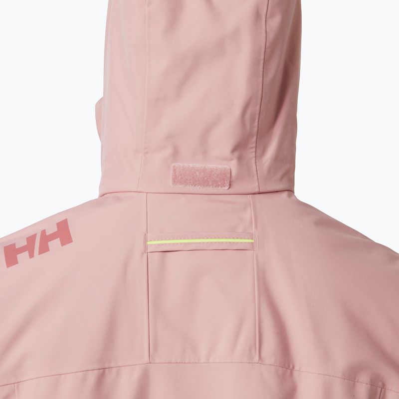 Damen Segeljacke Helly Hansen Crew Hooded Midlayer 2.0 rosa Salz 3