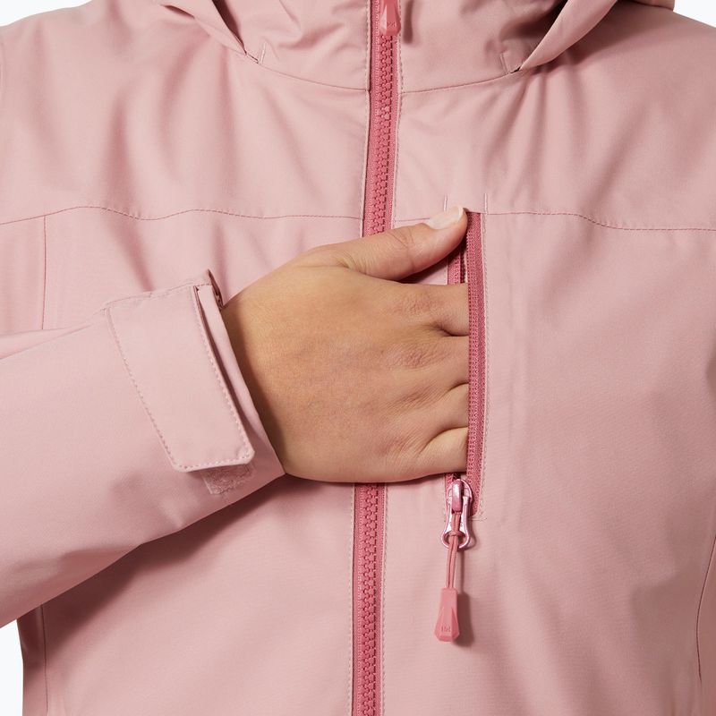 Damen Segeljacke Helly Hansen Crew Hooded Midlayer 2.0 rosa Salz 4