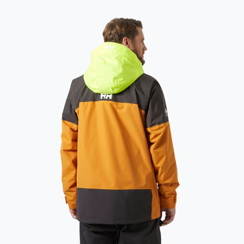 Herren Helly Hansen Pier 4.0 Senf Regenjacke 2