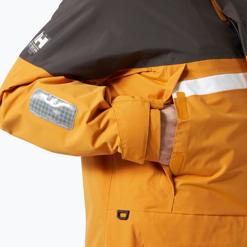 Herren Helly Hansen Pier 4.0 Senf Regenjacke 5