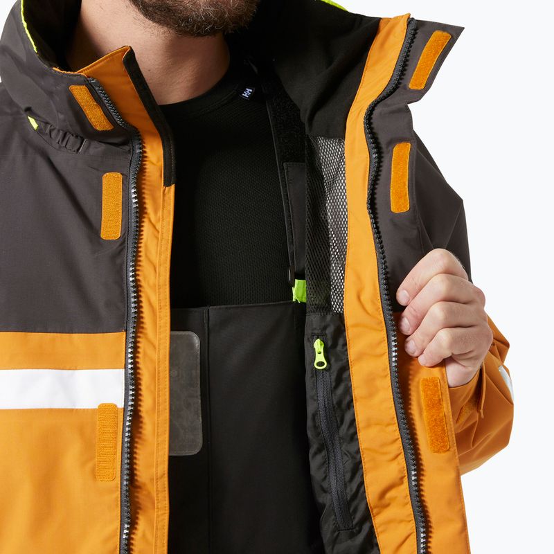 Herren Helly Hansen Pier 4.0 Senf Regenjacke 9