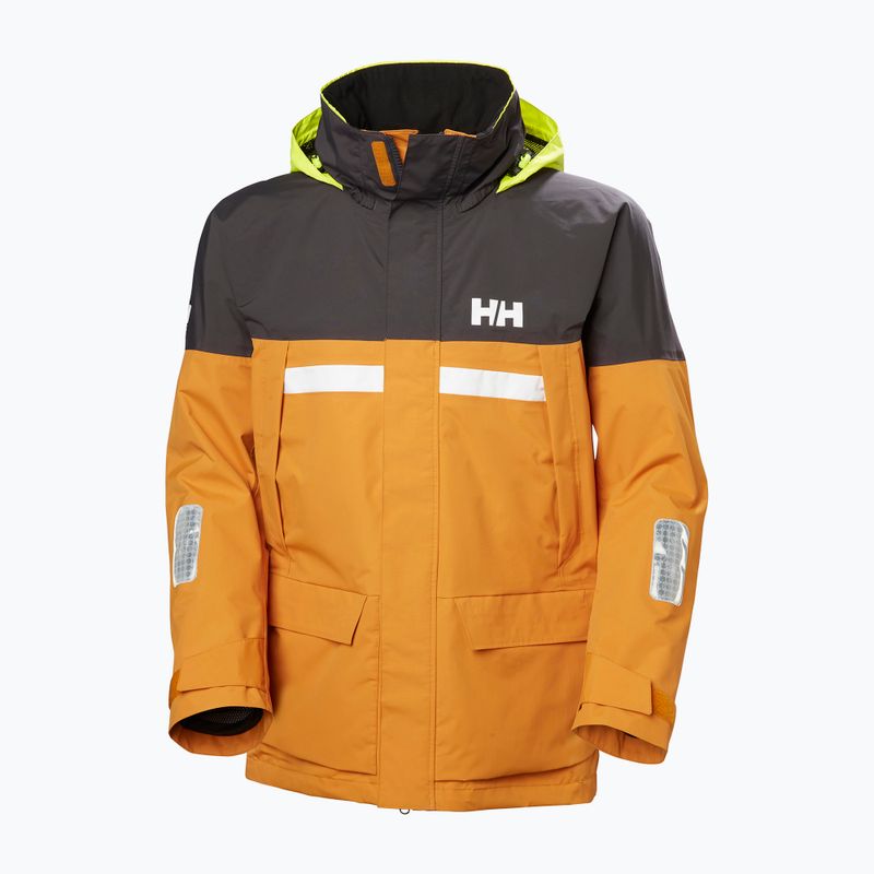 Herren Helly Hansen Pier 4.0 Senf Regenjacke 10