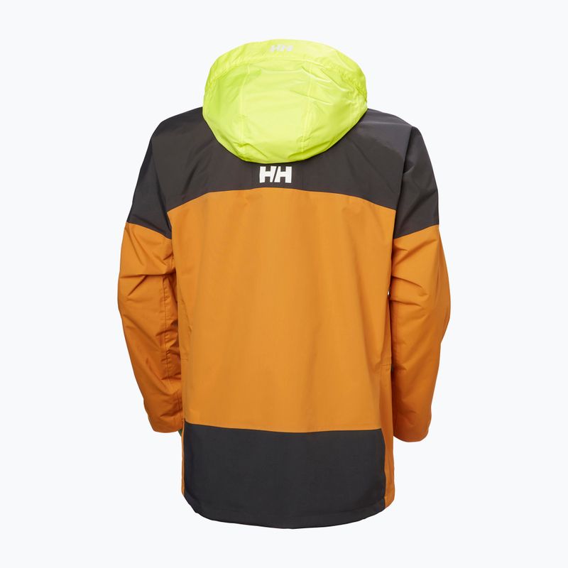 Herren Helly Hansen Pier 4.0 Senf Regenjacke 11