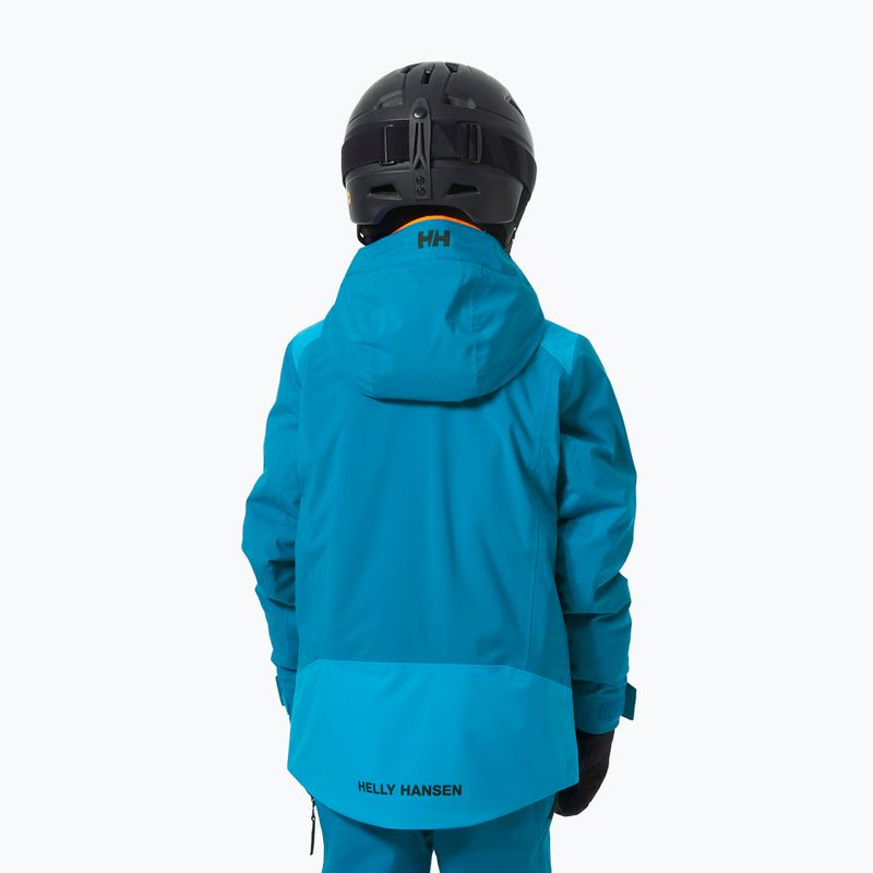 Helly Hansen Alpha azurblaue Skijacke für Kinder 2