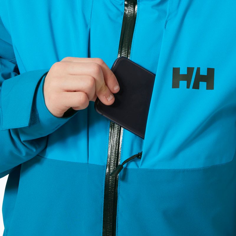 Helly Hansen Alpha azurblaue Skijacke für Kinder 4