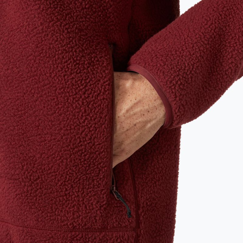 Herren Helly Hansen Panorama Pile Block Sweatshirt mars rot 4