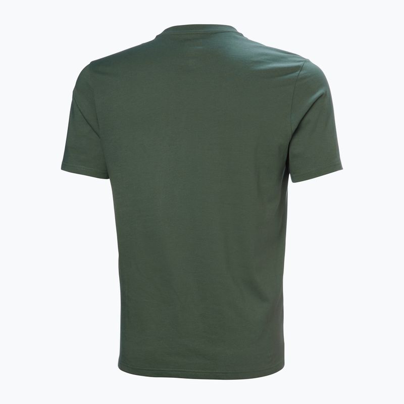 Herren Helly Hansen Box T 2.0 Dschungel grünes T-shirt 5