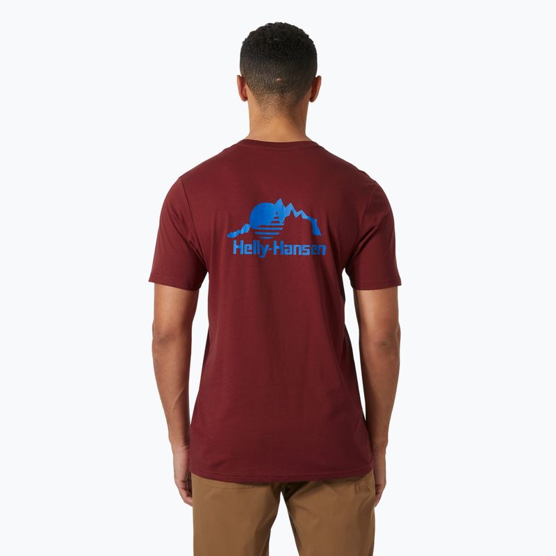 Herren Helly Hansen Nord Grafik-T-Shirt mars rot 2