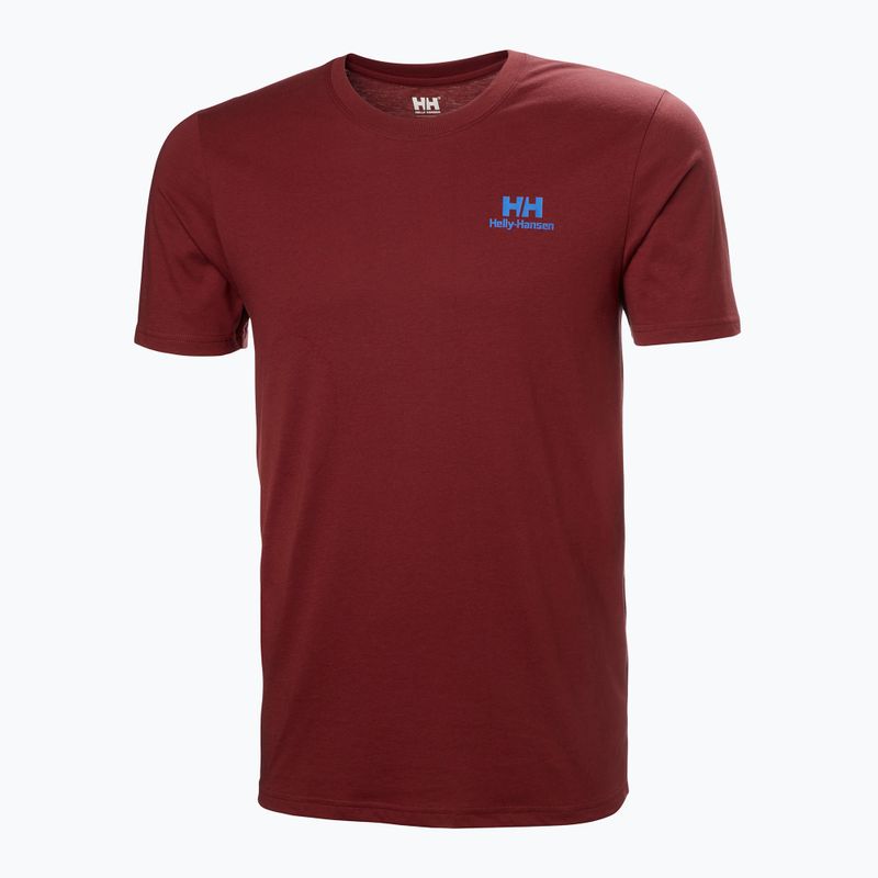 Herren Helly Hansen Nord Grafik-T-Shirt mars rot 4