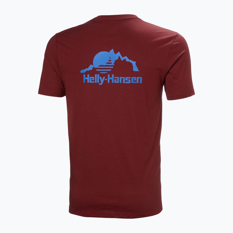 Herren Helly Hansen Nord Grafik-T-Shirt mars rot 5