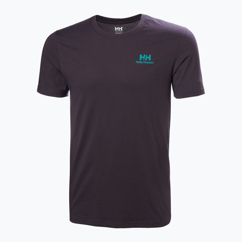 Men's Helly Hansen Nord Graphic schwarzes Trauben-T-Shirt 4