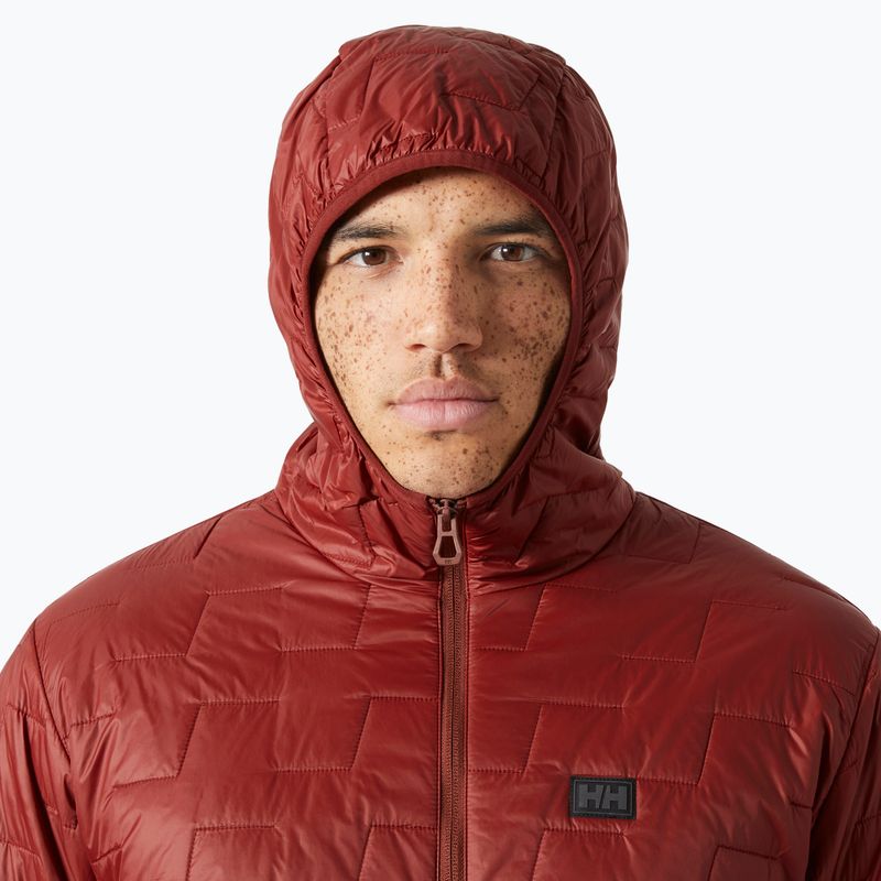 Herren Helly Hansen Lifaloft Hooded Insulator Hybridjacke mars rot 3