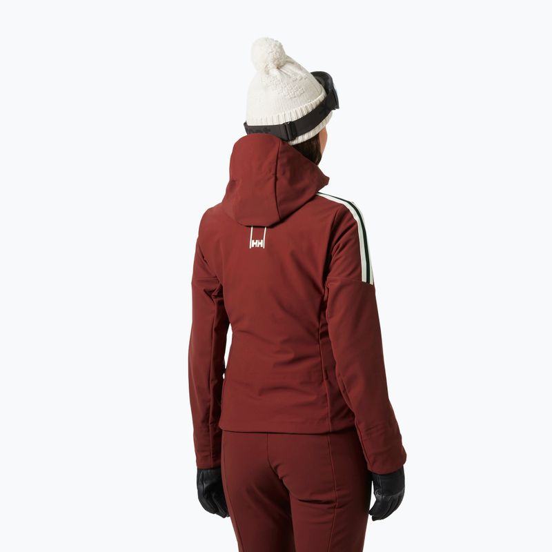 Damen-Skijacke Helly Hansen Avanti 3-In-1 Softshell Jacket mars red 2
