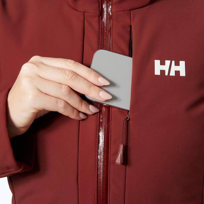 Damen-Skijacke Helly Hansen Avanti 3-In-1 Softshell Jacket mars red 5
